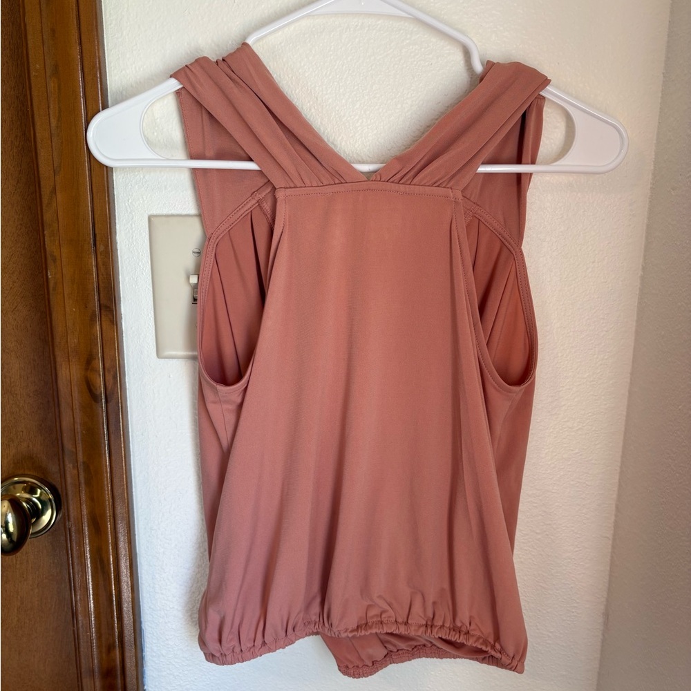 BCBGeneration Women's Coral Pink Bubble Tank Top - Picture 7 of 7
